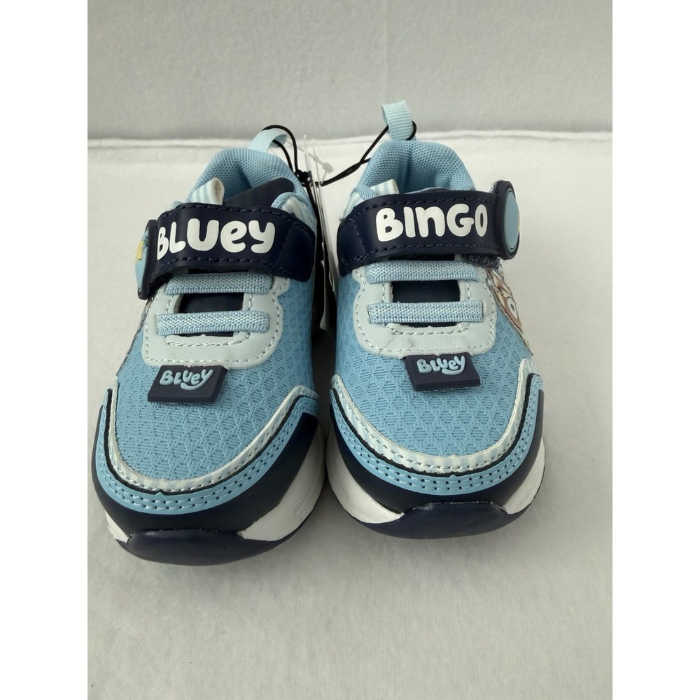 NWT- Bluey Bingo LightUp SneakersToddler Size 6 Hook And Loop Closure